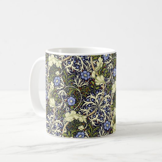 John Henry Dearle Seaweed Pattern Koffiemok (Voorkant links)