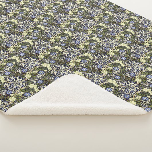 John Henry Dearle Seaweed Pattern Sherpa Deken (3/4)