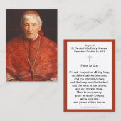 John Henry Newman Heilige Kaart Katholiek Visitekaartje (Voorkant / Achterkant)