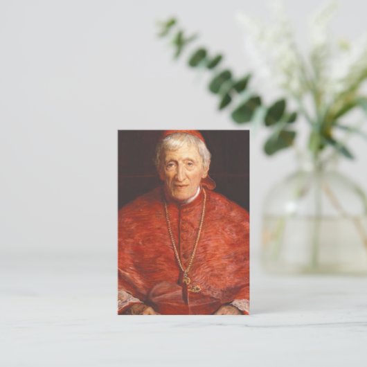 John Henry Newman Heilige Kaart Katholiek Visitekaartje (Staand voorkant)
