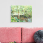 John Henry Tæman - De witte brug Canvas Afdruk (Insitu (Woonkamer))