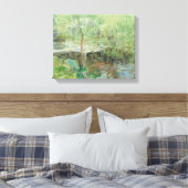 John Henry Tæman - De witte brug Canvas Afdruk (Insitu (Slaapkamer))