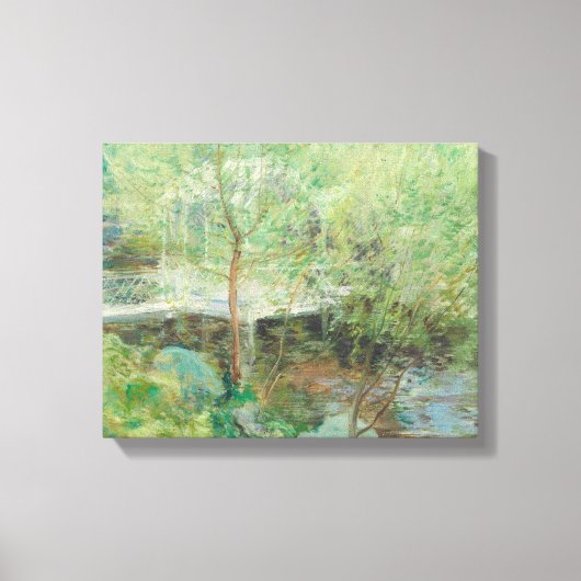 John Henry Tæman - De witte brug Canvas Afdruk (Voorkant)