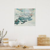 John Henry Twachtman - IJsgebonden, schilderij Poster (Keuken)
