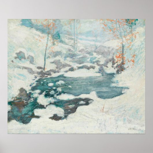 John Henry Twachtman - IJsgebonden, schilderij Poster (Voorkant)