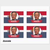 JOHN HICKENLOOPER CAMPAGNE RECHTHOEKIGE STICKER (Vel)