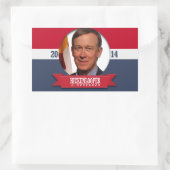 JOHN HICKENLOOPER CAMPAGNE RECHTHOEKIGE STICKER (Tas)
