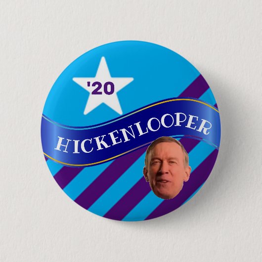 John Hickenlooper voor President Ronde Button 5,7 Cm (Voorkant)