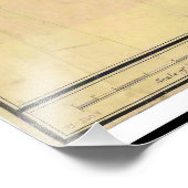 John Hills Map of Monmouth County New Jersey 1781 Foto Afdruk (Hoek)