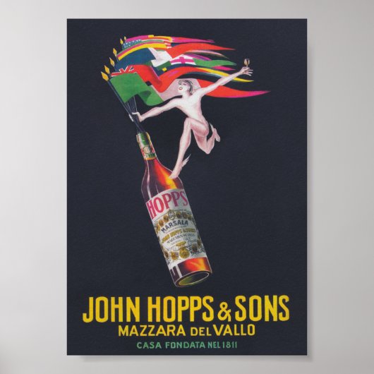 John Hopps and Sons Mazzara del Vallo Beverage Poster (Voorkant)