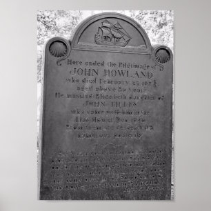 John Howland, Mayflower passagier Poster