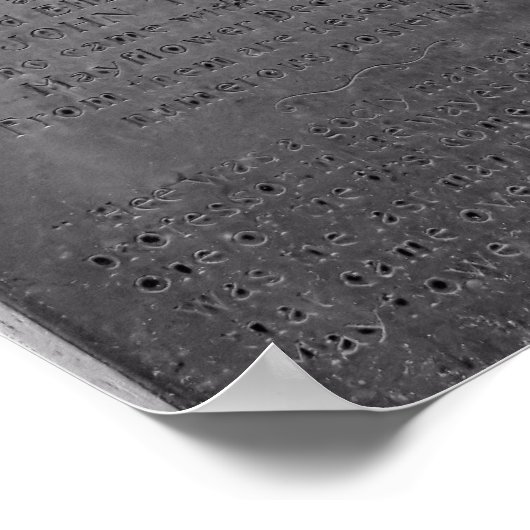 John Howland, Mayflower passagier Poster (Hoek)