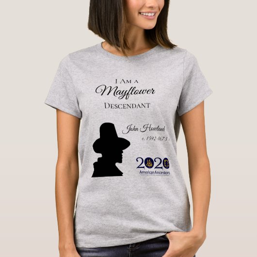 John Howland Mayflower T-shirt voor dames (Voorkant)