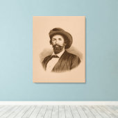 John Hunt Morgan Canvas Afdruk (Insitu (Houten vloer))