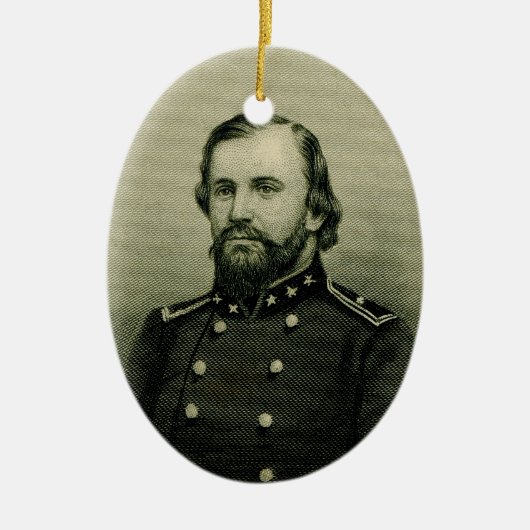 John Hunt Morgan Keramisch Ornament (Voorkant)