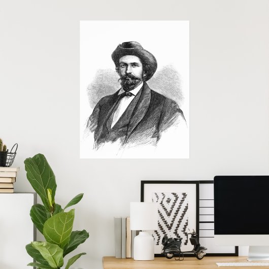 John Hunt Morgan Poster (Thuiskantoor)