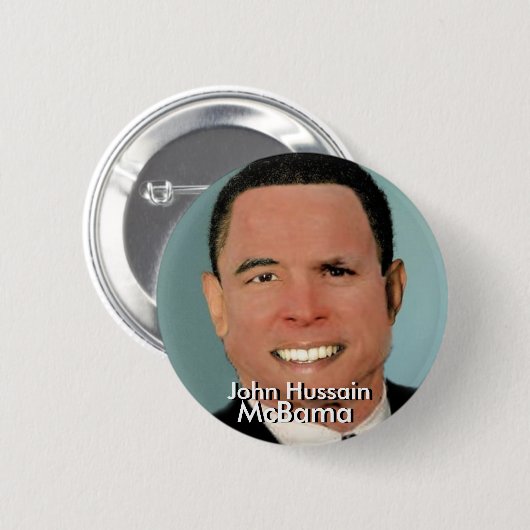 John Hussain McBama Button (Voorkant /achterkant)