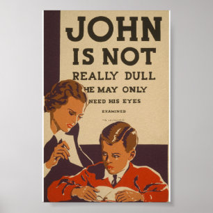 John is niet echt het Poster van WPA