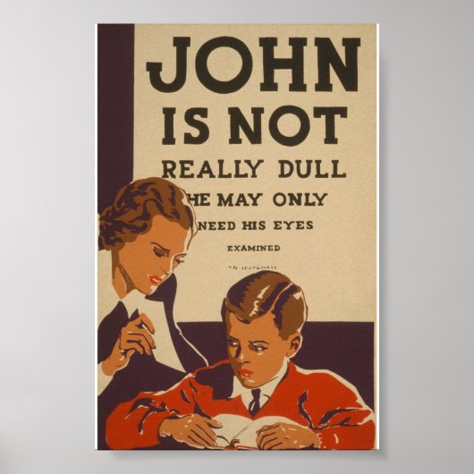 John is niet echt het Poster van WPA (Voorkant)