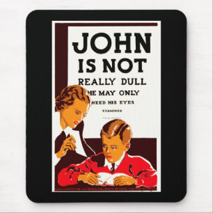 John is niet echt saai muismat