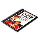 John is niet echt saai notitieboek (Linkerzijde)