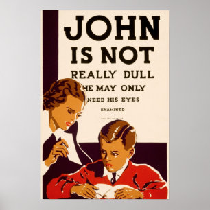 John is niet echt saai poster