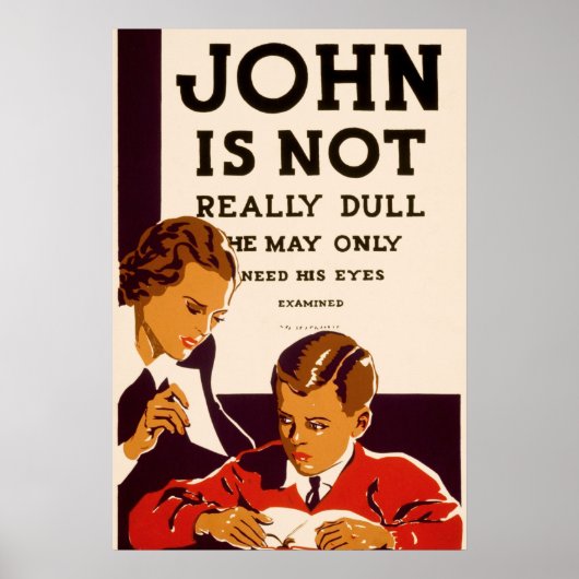 John is niet echt saai poster (Voorkant)