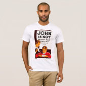 John is niet echt saai t-shirt (Voorkant volledig)