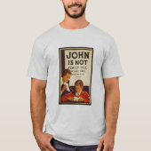 John is niet echt saai..... t-shirt (Voorkant)