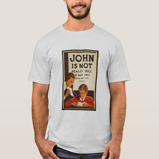 John is niet echt saai..... t-shirt (Voorkant)