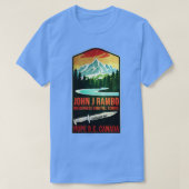 John J. Rambo Wilderness Overlevingsschool T-shirt (Design voorkant)