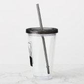 John Jack Kennedy President Witte Huis Acryl Drinkbeker (Links)