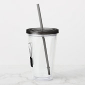 John Jack Kennedy President Witte Huis Acryl Drinkbeker (Links)