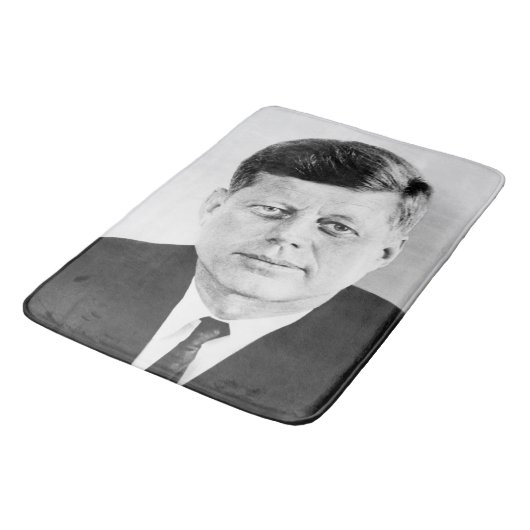 John Jack Kennedy President Witte Huis Badmat (Gekanteld)