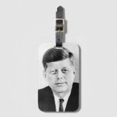 John Jack Kennedy President Witte Huis Bagagelabel (Voorkant (verticaal))