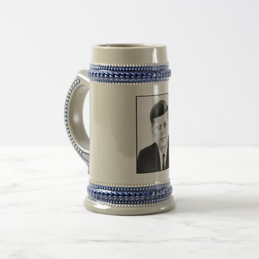 John Jack Kennedy President Witte Huis Bierpul (Voorkant links)