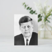 John Jack Kennedy President Witte Huis Briefkaart (Staand voorkant)