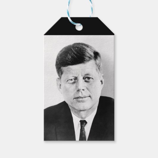 John Jack Kennedy President Witte Huis Cadeaulabel (Voorkant)