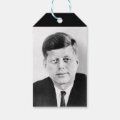 John Jack Kennedy President Witte Huis Cadeaulabel (Achterkant)