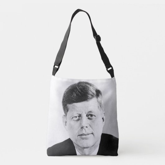 John Jack Kennedy President Witte Huis Crossbody Tas (Achterkant)