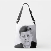 John Jack Kennedy President Witte Huis Crossbody Tas (Voorkant)