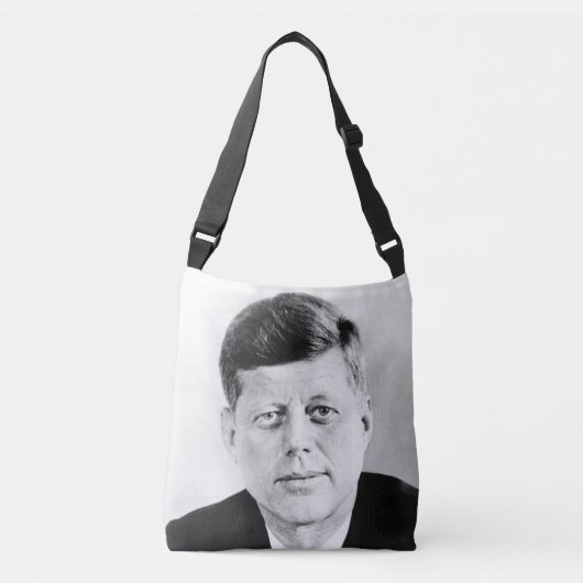 John Jack Kennedy President Witte Huis Crossbody Tas (Voorkant)