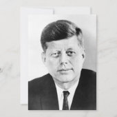 John Jack Kennedy President Witte Huis Feestdagenkaart (Voorkant)