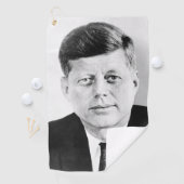 John Jack Kennedy President Witte Huis Golfhanddoek (Insitu)