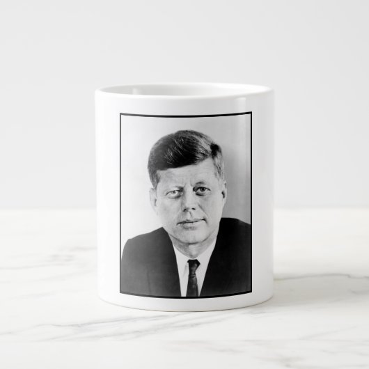 John Jack Kennedy President Witte Huis Grote Koffiekop (Voorkant)