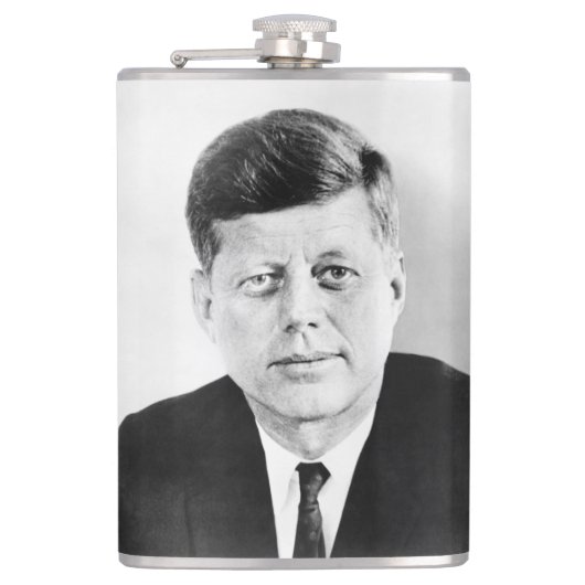 John Jack Kennedy President Witte Huis Heupfles (Voorkant)
