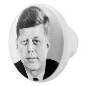 John Jack Kennedy President Witte Huis Keramische Knop (Rechts)