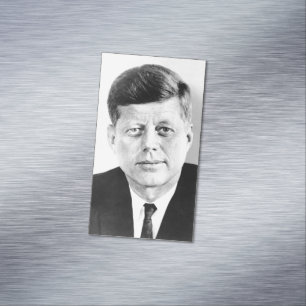 John Jack Kennedy President Witte Huis Magnetisch Visitekaartje
