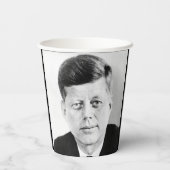 John Jack Kennedy President Witte Huis Papieren Bekers (Achterkant)