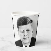 John Jack Kennedy President Witte Huis Papieren Bekers (Voorkant)